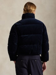 Polo Ralph Lauren Blue Woven Puffer Coat - Image 2 of 8