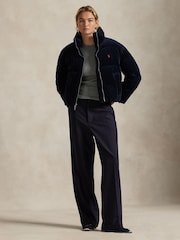 Polo Ralph Lauren Blue Woven Puffer Coat - Image 3 of 8