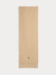 Polo Ralph Lauren Brown Wool Blend Solid Wool Scarf - Image 3 of 3