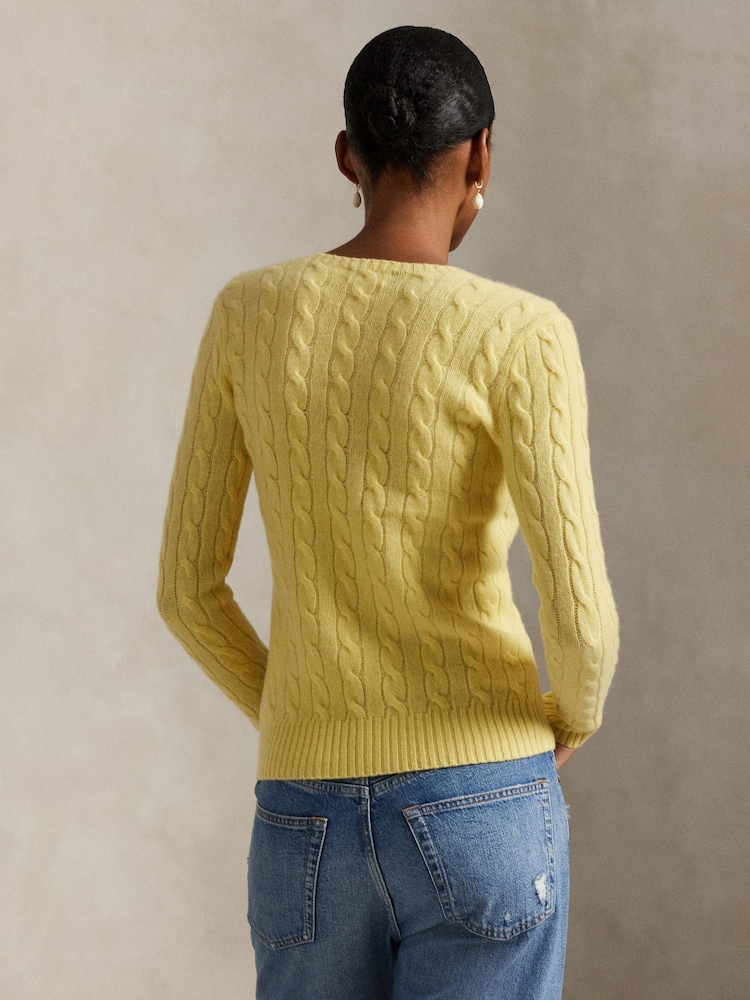 Polo Ralph Lauren Yellow Julianna Long Sleeve Pullover Jumper - Image 2 of 5 Polo Ralph Lauren Yellow Julianna Long Sleeve Pullover Jumper - Image 2 of 5