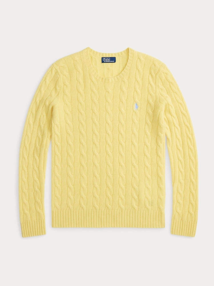 Polo Ralph Lauren Yellow Julianna Long Sleeve Pullover Jumper - Image 5 of 5 Polo Ralph Lauren Yellow Julianna Long Sleeve Pullover Jumper - Image 5 of 5
