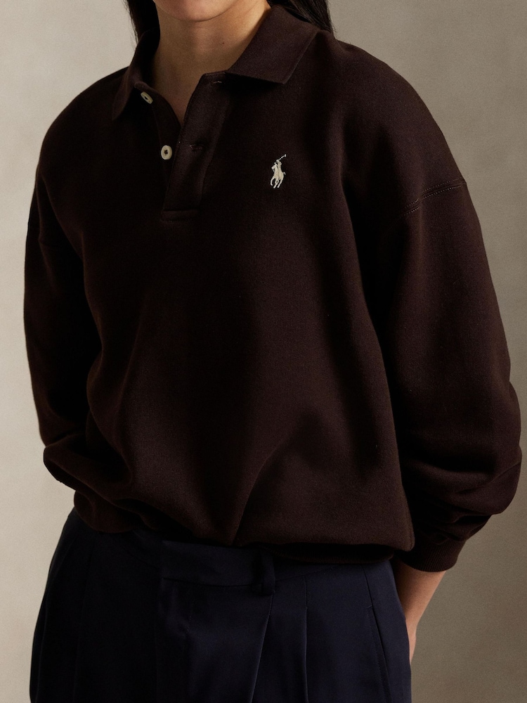 Polo Ralph Lauren Brown Flc-Long Sleeve-Sweatshirt - Image 1 of 4