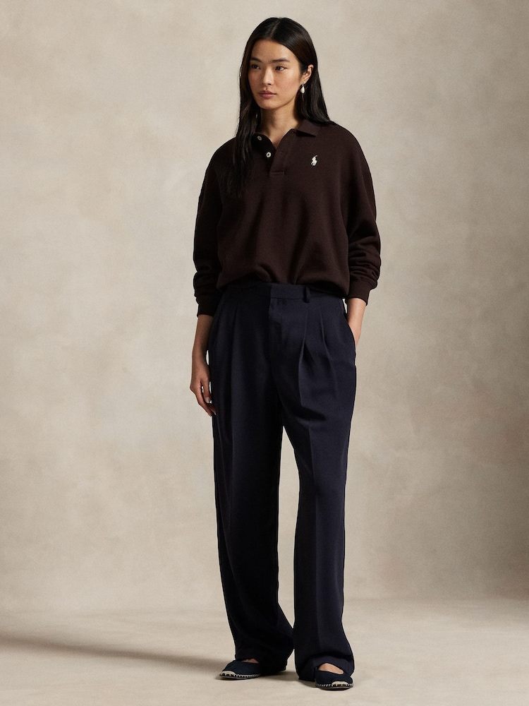 Polo Ralph Lauren Brown Flc-Long Sleeve-Sweatshirt - Image 2 of 4