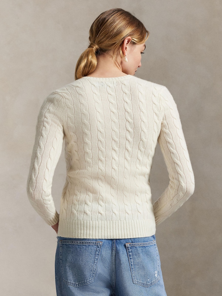 Polo Ralph Lauren Cream Kimberly Long Sleeve Pullover - Image 2 of 5 Polo Ralph Lauren Cream Kimberly Long Sleeve Pullover - Image 2 of 5