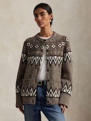 Polo Ralph Lauren Brown Sweater Cardigan - Image 1 of 4