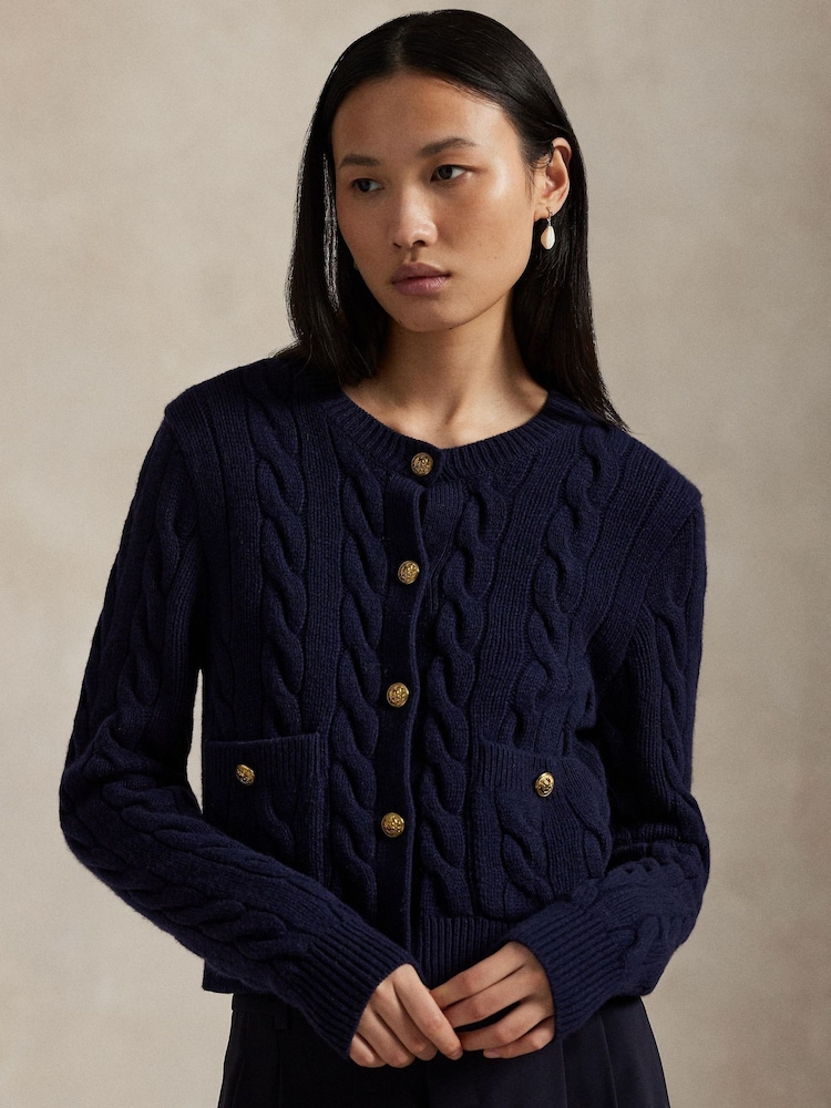 Polo Ralph Lauren Blue Sweater Cardigan - Image 1 of 6
