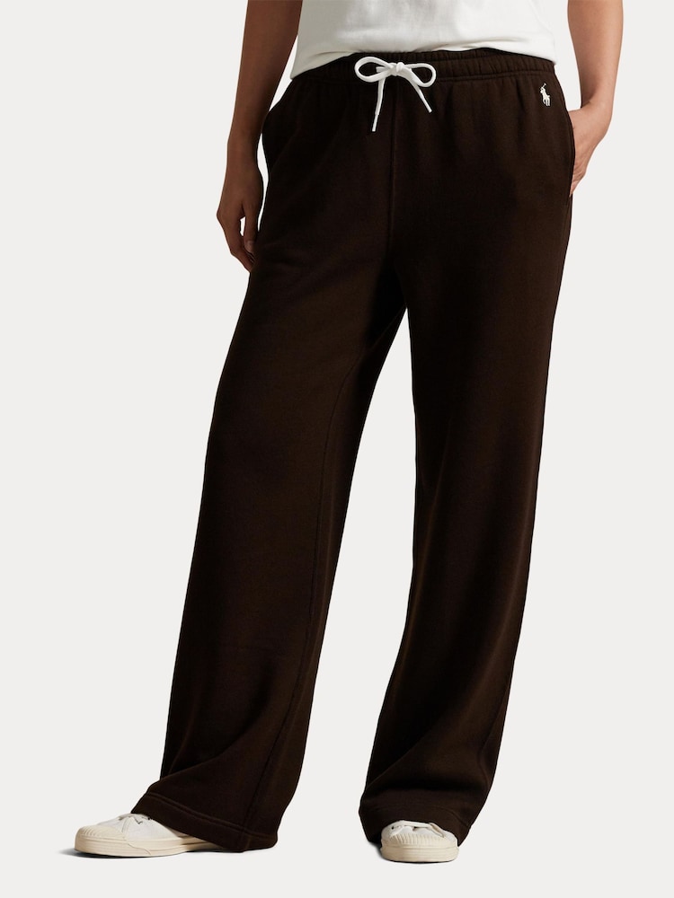 Polo Ralph Lauren Brown Knit-Open Bottom Trousers - Image 1 of 5