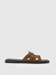 Schuh Tallie Croc Mule Flat Sandals - Image 1 of 4
