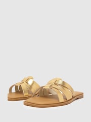 Schuh Tallie Croc Mule Flat Sandals - Image 3 of 4