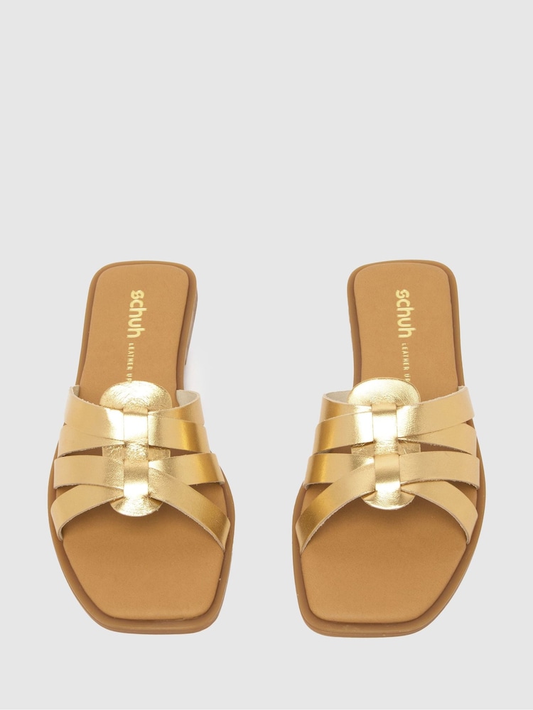 Schuh Tallie Croc Mule Flat Sandals - Image 4 of 4