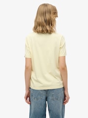 Superdry Yellow Lo-Fi Outdoor Relaxed 100% Cotton T-Shirt - Image 3 of 6