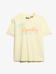Superdry Yellow Lo-Fi Outdoor Relaxed 100% Cotton T-Shirt - Image 5 of 6