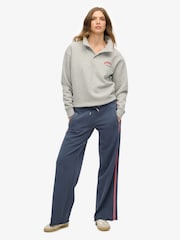 Superdry Blue Athletic Essentials Logo Straight Joggers - Image 3 of 7