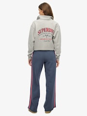 Superdry Blue Athletic Essentials Logo Straight Joggers - Image 4 of 7