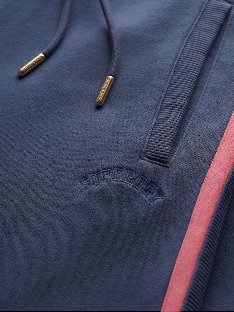 Superdry Blue Athletic Essentials Logo Straight Joggers - Image 7 of 7