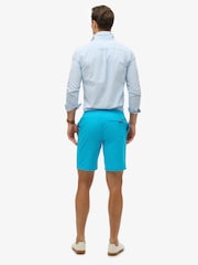 Superdry Blue Classic 19 Inch Logo Board Shorts - Image 1 of 1