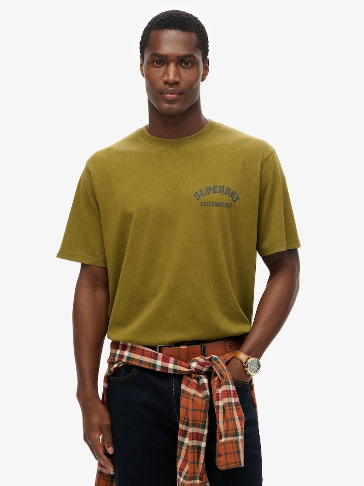 Superdry Loose Neo Trad Tattoo 100% Cotton T-Shirt - Imagen 1 de 5