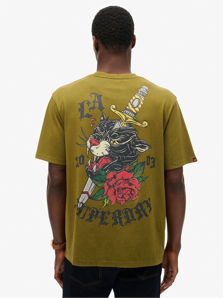 Superdry Loose Neo Trad Tattoo 100% Cotton T-Shirt - Imagen 2 de 5