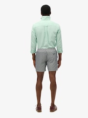 Superdry Black All Over Print 17 Inch Swim Shorts - Image 4 of 9