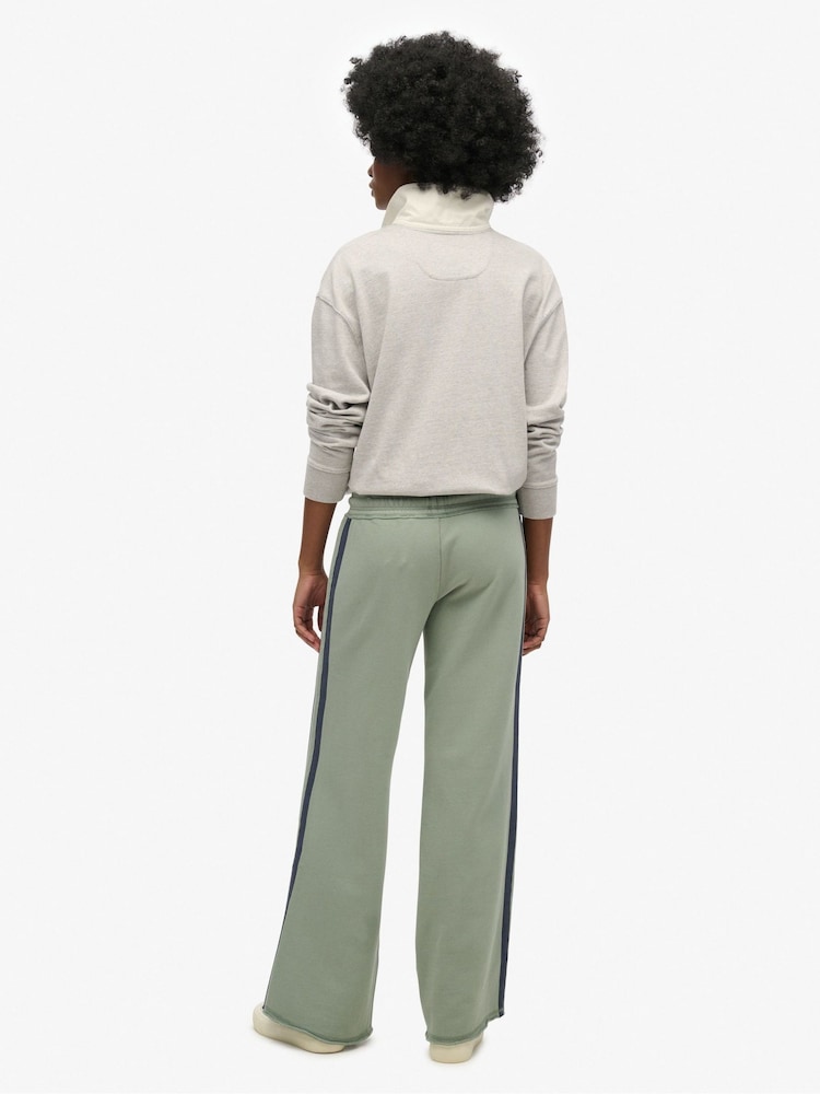 Superdry Green Athletic Essentials Logo Straight Joggers - Image 2 of 5