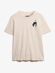 Superdry Nude Psychic Readings Relaxed 100% Cotton T-Shirt - Image 5 of 6