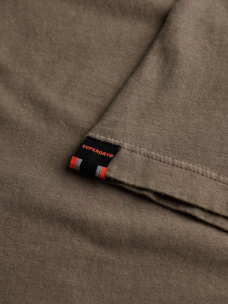 Superdry Brown Classic Essential T-Shirt - Image 10 of 10 Superdry Brown Classic Essential T-Shirt - Image 10 of 10