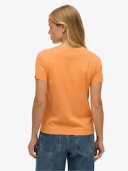Superdry Orange Surf Logo Fitted 100% Cotton T-Shirt - Image 2 of 5