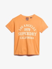 Superdry Orange Surf Logo Fitted 100% Cotton T-Shirt - Image 5 of 5
