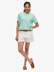 Superdry Green Essential Logo Garment Dye Pocket T-Shirt - Image 1 of 6