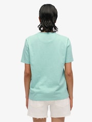 Superdry Green Essential Logo Garment Dye Pocket T-Shirt - Image 3 of 6