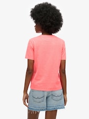 Superdry Pink Essential Logo Garment Dye Pocket T-Shirt - Image 3 of 5