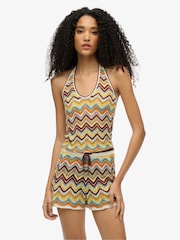 Superdry Zigzag Knit Shorts - Image 5 of 7