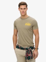 Superdry Brown Vintage Logo Tokyo Relaxed 100% Cotton T-Shirt - Image 2 of 6