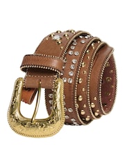 Superdry Brown Rhinestone Belt - Image 2 of 2