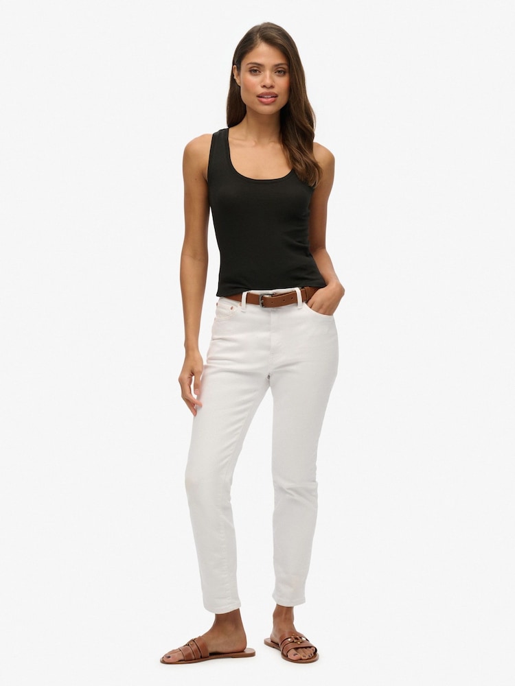 Superdry Grey Studios Lightweight Racer Vest Top - Image 1 of 6