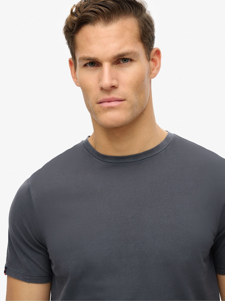 Superdry Blue Classic Essential T-Shirt - Image 6 of 6