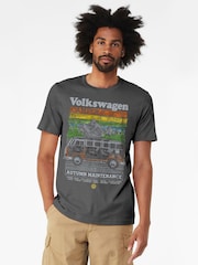 All + Every Grey Mens Volkswagen Autumn Maintenance 100% Cotton T-Shirt - Image 1 of 4