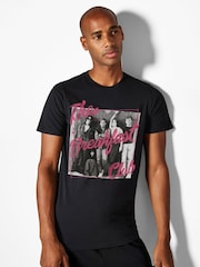 All + Every Black Mens The Breakfast Club Text Characters At Lockers T-Shirt - Image 1 of 4