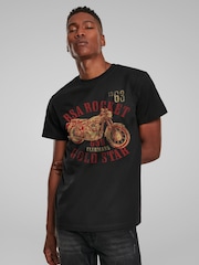 All + Every Black Mens BSA Rocket 650 Clubmans Star T-Shirt - Image 2 of 4