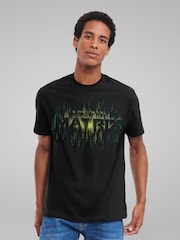 All + Every Black Mens The Matrix Resurrections Glitch In T-Shirt - Image 1 of 4