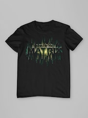 All + Every Black Mens The Matrix Resurrections Glitch In T-Shirt - Image 3 of 4