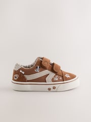 Tan Brown Dogs Standard Fit (F) Touch Fastening Skate Trainers - Image 5 of 8