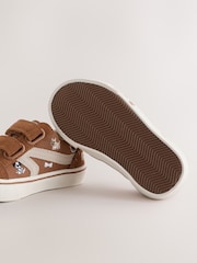 Tan Brown Dogs Standard Fit (F) Touch Fastening Skate Trainers - Image 6 of 8