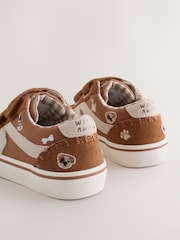 Tan Brown Dogs Standard Fit (F) Touch Fastening Skate Trainers - Image 7 of 8