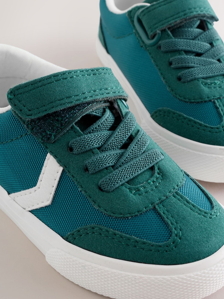 Dark Teal Standard Fit (F) Touch Fastening Elastic Lace Trainers - Image 6 of 6 Dark Teal Standard Fit (F) Touch Fastening Elastic Lace Trainers - Image 6 of 6