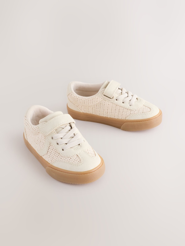 Neutre - Baskets à lacets élastiques à fermeture tactile - Image 1 de 5