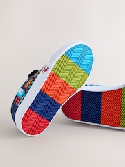 Navy Transport Standard Fit (F) Touch Fastening Elastic Lace Trainers - Image 7 of 7