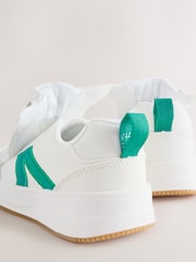 أبيض/أخضر - حذاء رياضي برباط قابل للتمدد إغلاق باللمس - صورة 7 من 8