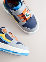 Mornarsko moder s psi - Športni copati z elastičnimi vezalkami in zapenjanjem na ježka - Slika 3 iz 5