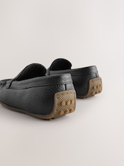 أسود - حذاء سهل اللبس من جلد الشمواه - صورة 3 من 5